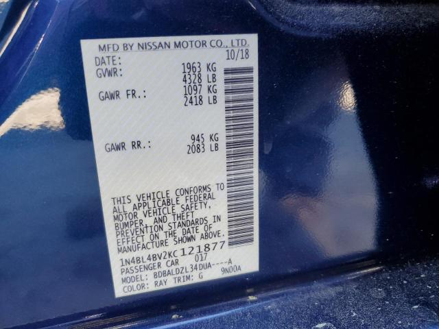 1N4BL4BV2KC121877 Nissan ALTIMA S