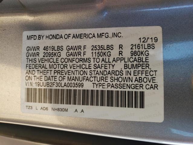 19UUB2F30LA003599 Acura TLX