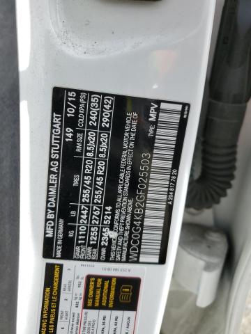WDC0G4KB2GF025503 Mercedes-Benz Glc 300 4matic