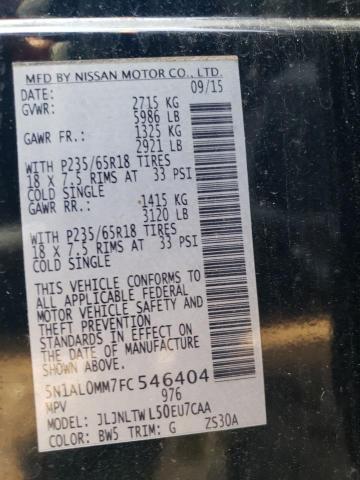 5N1AL0MM7FC546404 Infiniti QX60