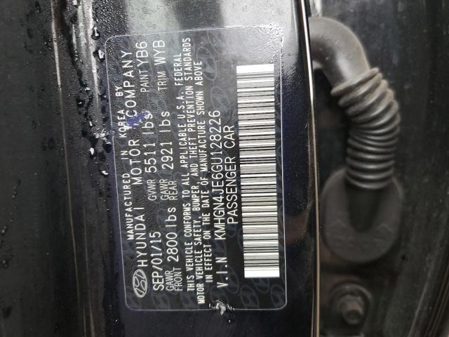 KMHGN4JE6GU128226 Hyundai Genesis 3.8l