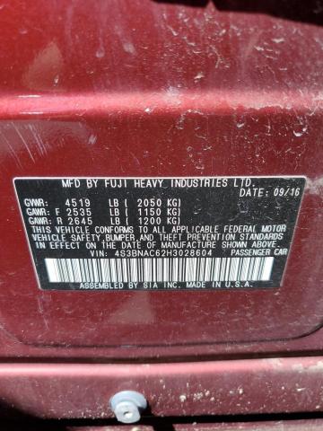 4S3BNAC62H3028604 Subaru Legacy 2.5i Premium