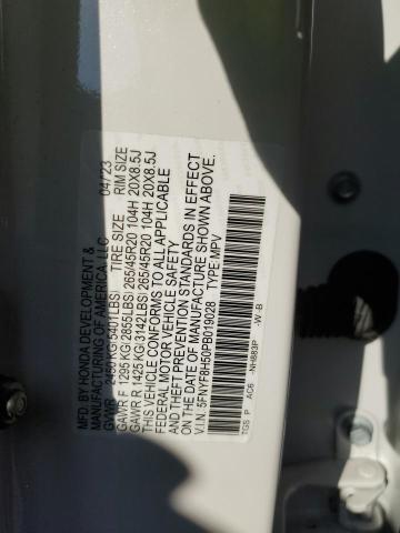 5FNYF8H50PB019028 Honda Passport Exl