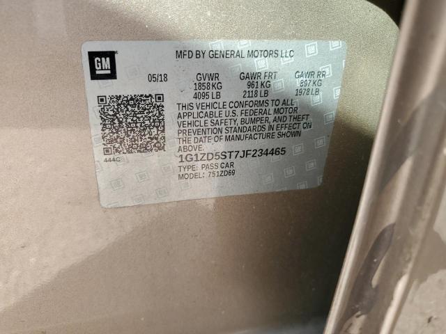 1G1ZD5ST7JF234465 Chevrolet MALIBU LT