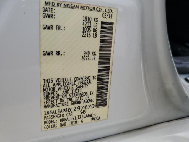 1N4AL3AP8EC297670 Nissan ALTIMA 2.5