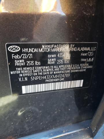 5NPEH4J2XMH124789 Hyundai Sonata Limited