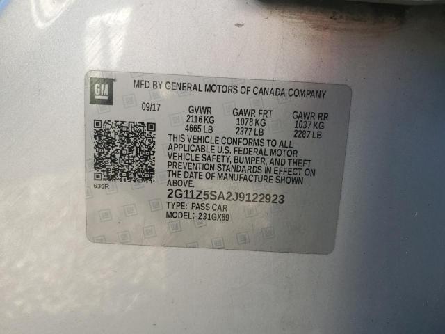 2G11Z5SA2J9122923 Chevrolet IMPALA LS
