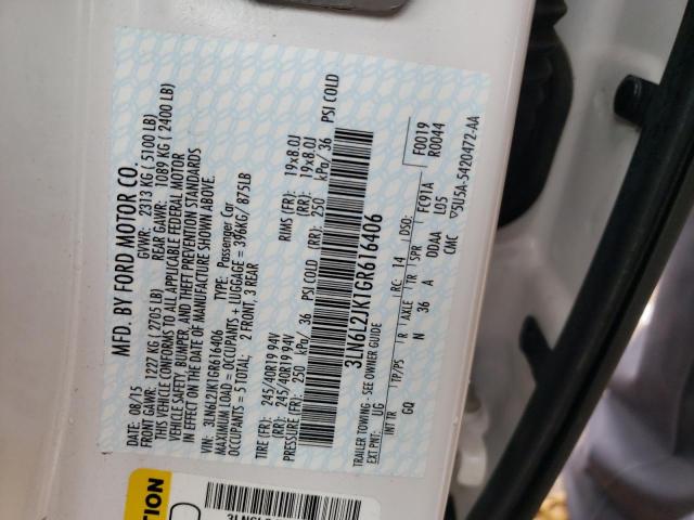 3LN6L2JK1GR616406 Lincoln MKZ