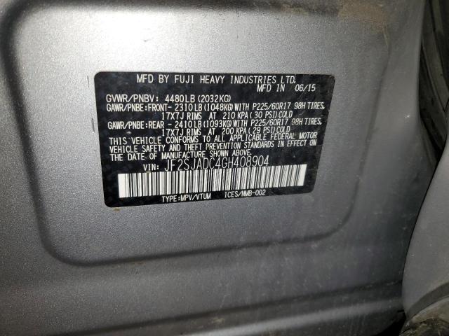 JF2SJADC4GH408904 Subaru Forester 2.5i Premium