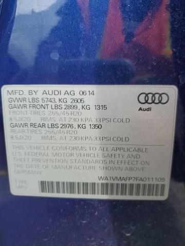 WA1VMAFP7FA011109 Audi Q5 Tdi Prestige
