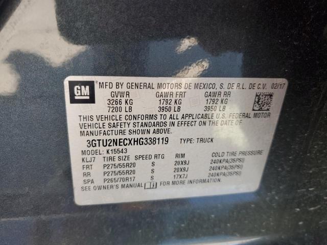 3GTU2NECXHG338119 GMC Sierra K1500 Slt