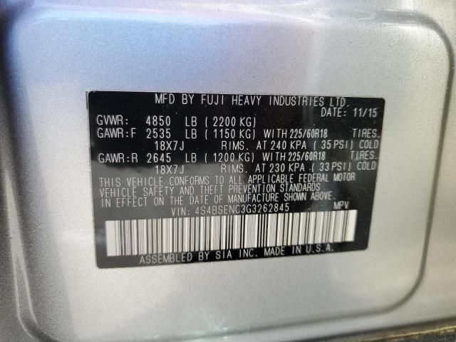 4S4BSENC3G3262845 Subaru Outback 3.6r Limited