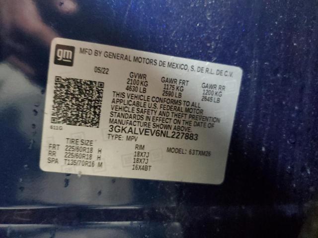 3GKALVEV6NL227883 GMC TERRAIN SL