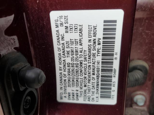 2HKRM4H48GH691141 Honda CR-V SE