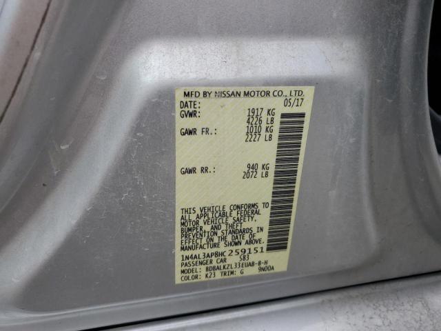 1N4AL3AP8HC259151 Nissan ALTIMA 2.5
