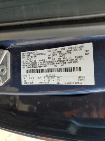 1FMCU9GD0JUB02080 Ford ESCAPE SE