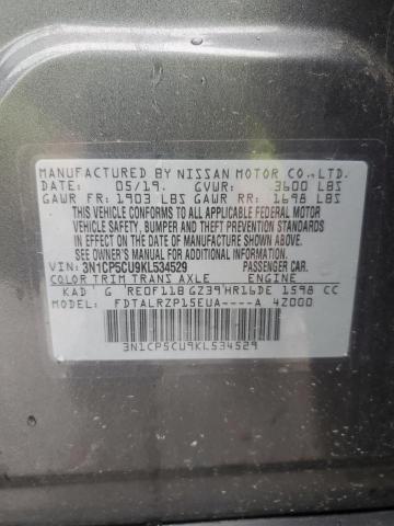 3N1CP5CU9KL534529 Nissan KICKS S