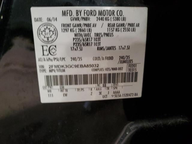 2FMDK3GC9EBA85032 Ford EDGE SE