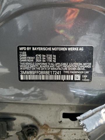 3MW89FF08R8E17241 BMW 330XI