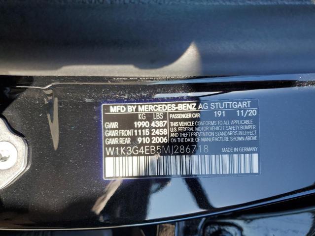 W1K3G4EB5MJ286718 Mercedes-Benz A 220