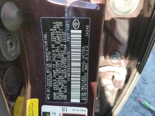 4T1BK1EB3GU200825 Toyota AVALON XLE