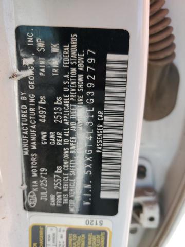 5XXGT4L31LG392797 KIA Optima Lx