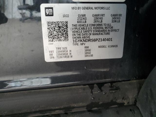 1GYKNDRS6PZ140401 Cadillac Xt5 Premium Luxury