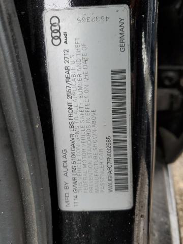 WAUGFAFC7FN032585 Audi A6 Premium Plus