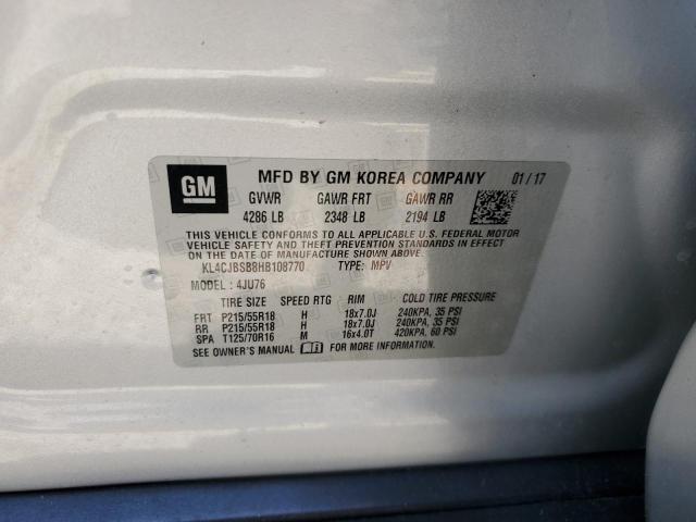 KL4CJBSB8HB108770 Buick Encore Preferred Ii