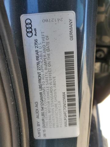 WAUFGAFC7GN029664 Audi A6 Premium Plus