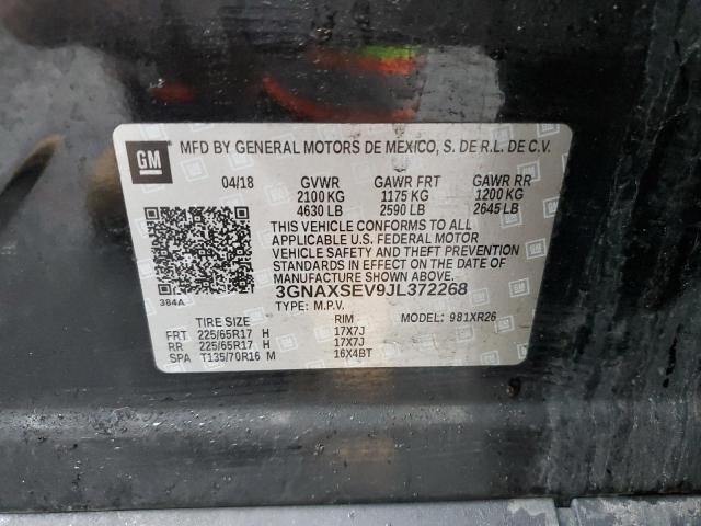 3GNAXSEV9JL372268 Chevrolet EQUINOX LT
