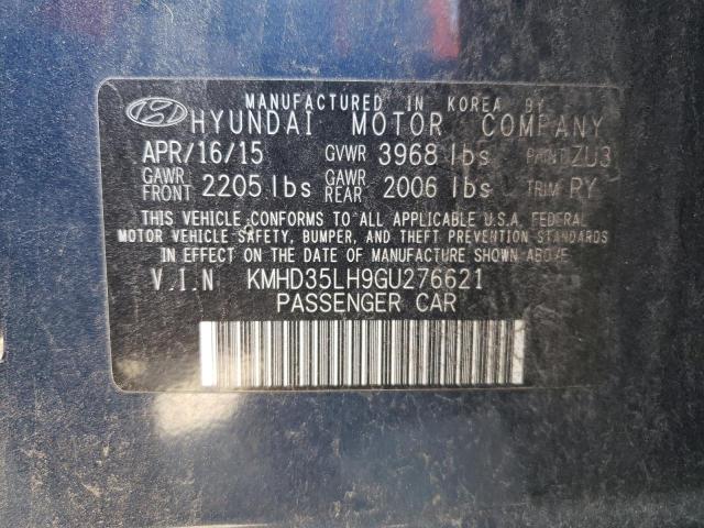 KMHD35LH9GU276621 Hyundai ELANTRA GT