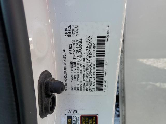 5J6RM3H35GL013860 Honda CR-V LX
