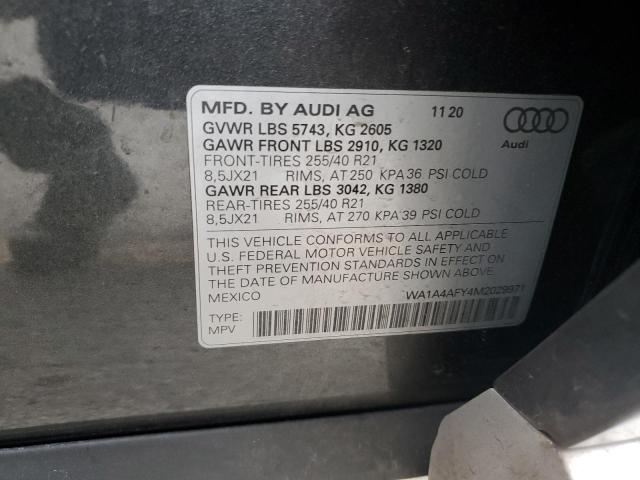 WA1A4AFY4M2029971 Audi Sq5 Premium