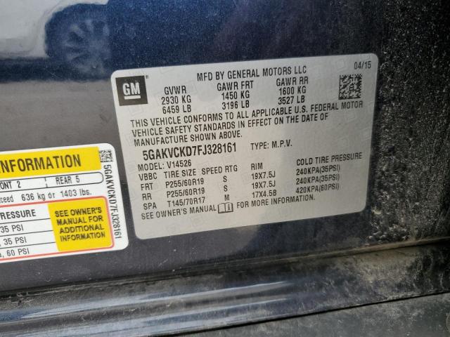 5GAKVCKD7FJ328161 Buick Enclave