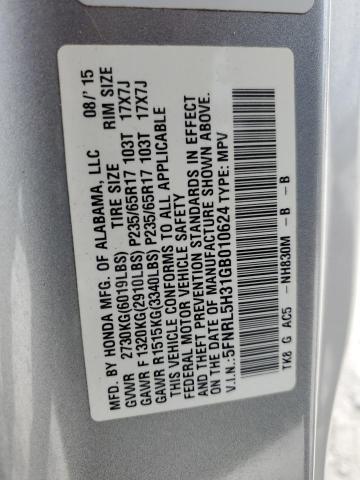 5FNRL5H31GB010624 Honda ODYSSEY SE