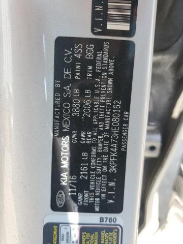 3KPFK4A73HE080162 KIA FORTE LX