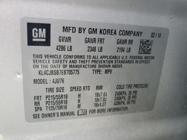 KL4CJBSB7EB705775 Buick Encore Convenience