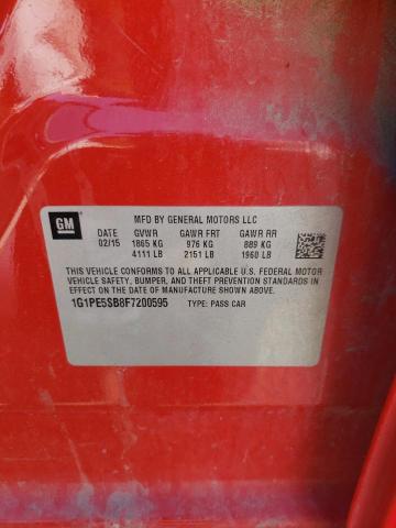 1G1PE5SB8F7200595 Chevrolet CRUZE LT