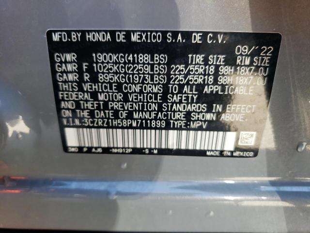 3CZRZ1H58PM711899 Honda HR-V SPORT
