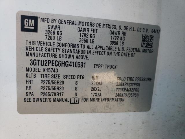 3GTU2PEC6HG410591 GMC Sierra K1500 Denali