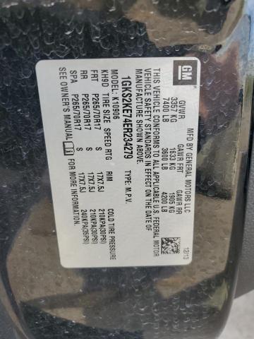 1GKS2KE74ER234279 GMC Yukon Xl K1500 Slt