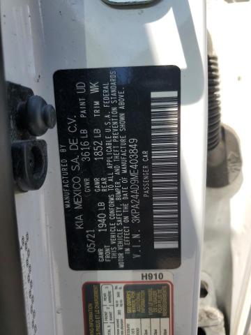 3KPA24AD9ME403849 KIA RIO LX