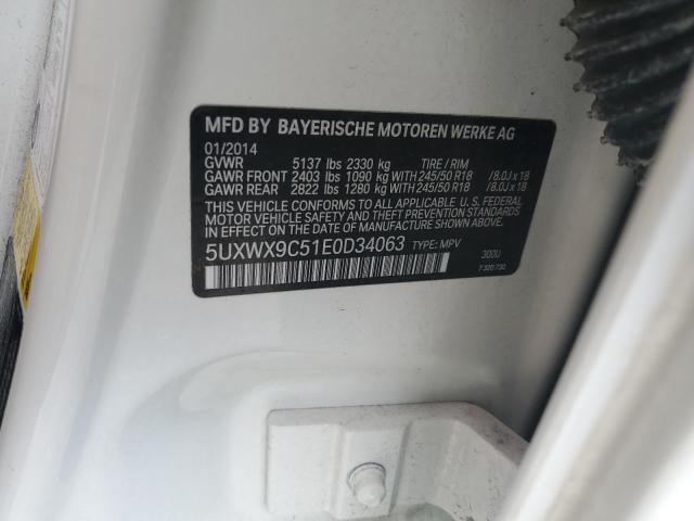 5UXWX9C51E0D34063 BMW X3 Xdrive28i