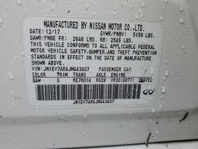 JN1EV7AR4JM443407 Infiniti Q50 LUXE