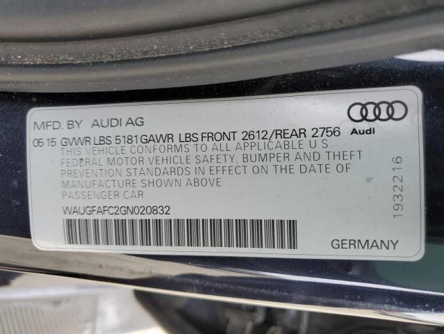 WAUGFAFC2GN020832 Audi A6 Premium Plus