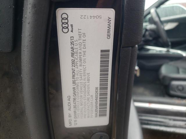 WAUENAF45HN002636 Audi A4 Premium Plus