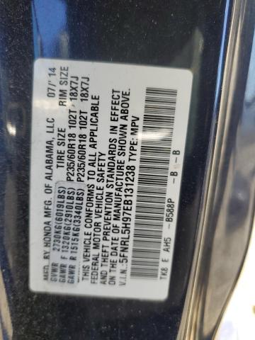 5FNRL5H97EB131238 Honda Odyssey Touring