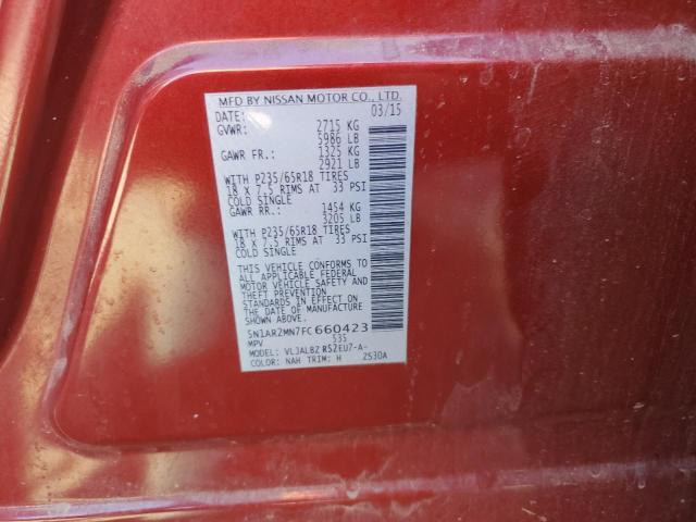 5N1AR2MN7FC660423 Nissan Pathfinder S