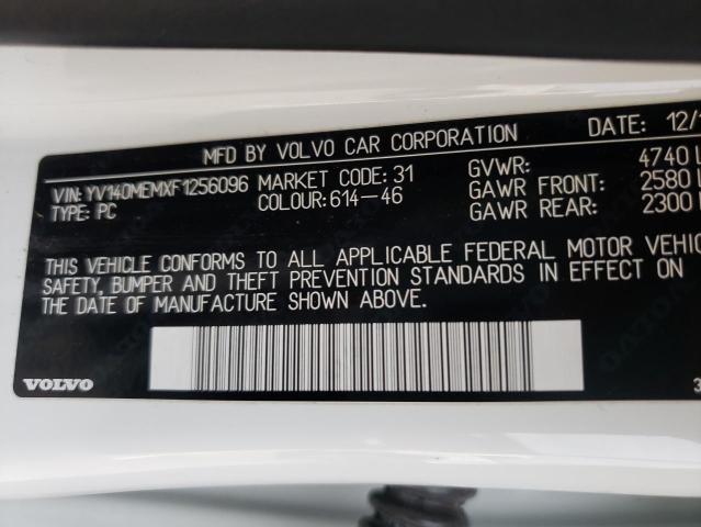 YV140MEMXF1256096 Volvo V60 Platinum